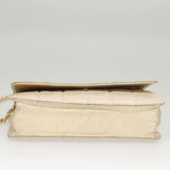 CHANEL New Travel Line Chain Wallet Nylon Gold CC Auth 119624 - Picture 7 of 16